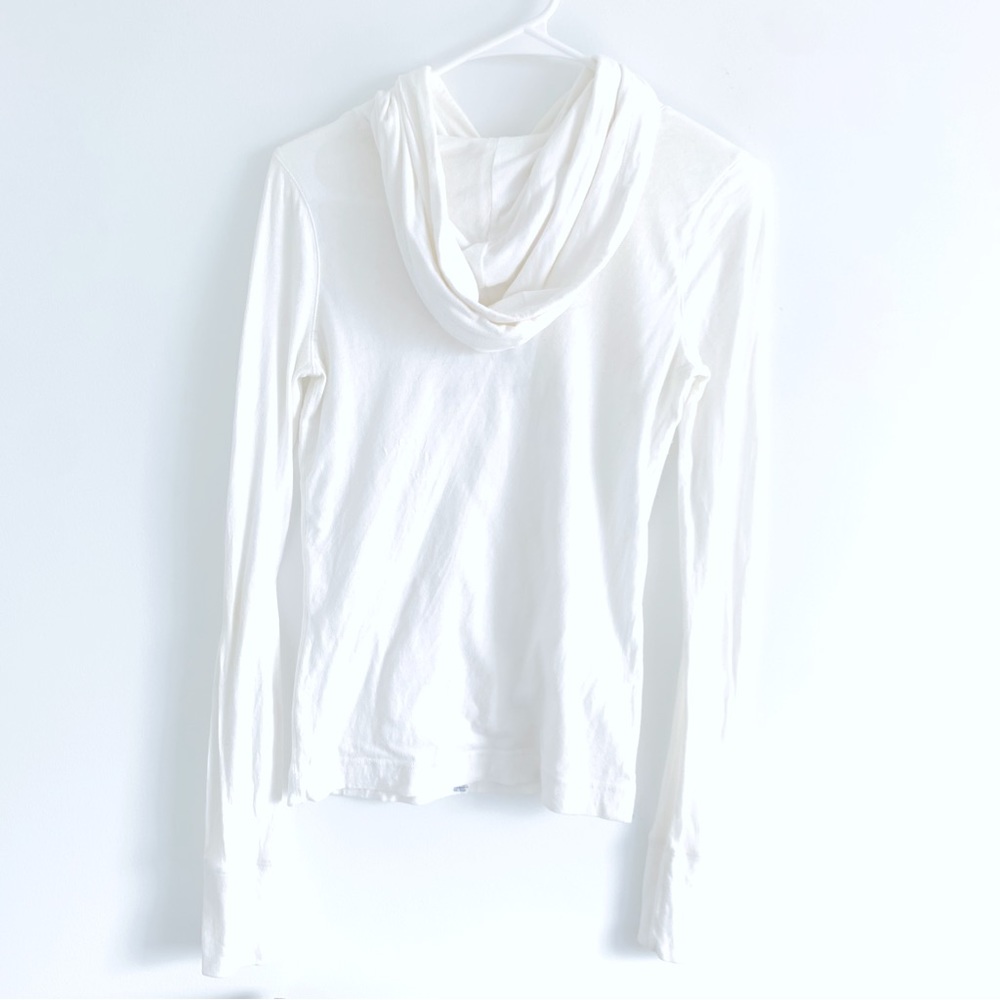 Abercrombie and Fitch Girl White Wildcat Cotton Sweatshirt Hoodie A&F - Picture 5 of 5